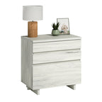 Lateral File with Large Drawers, Off White and Gray finish - Grand Goldman