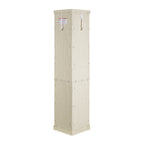 Corner Lighted Curio Cabinet Corner Glass Cabinet Lighted Curio Cabinet Corner Display Case for Living Room, Curio Cabinet, Antique collection, Wine,Bar Glass Storage Light Included,Antique White - Grand Goldman Shop
