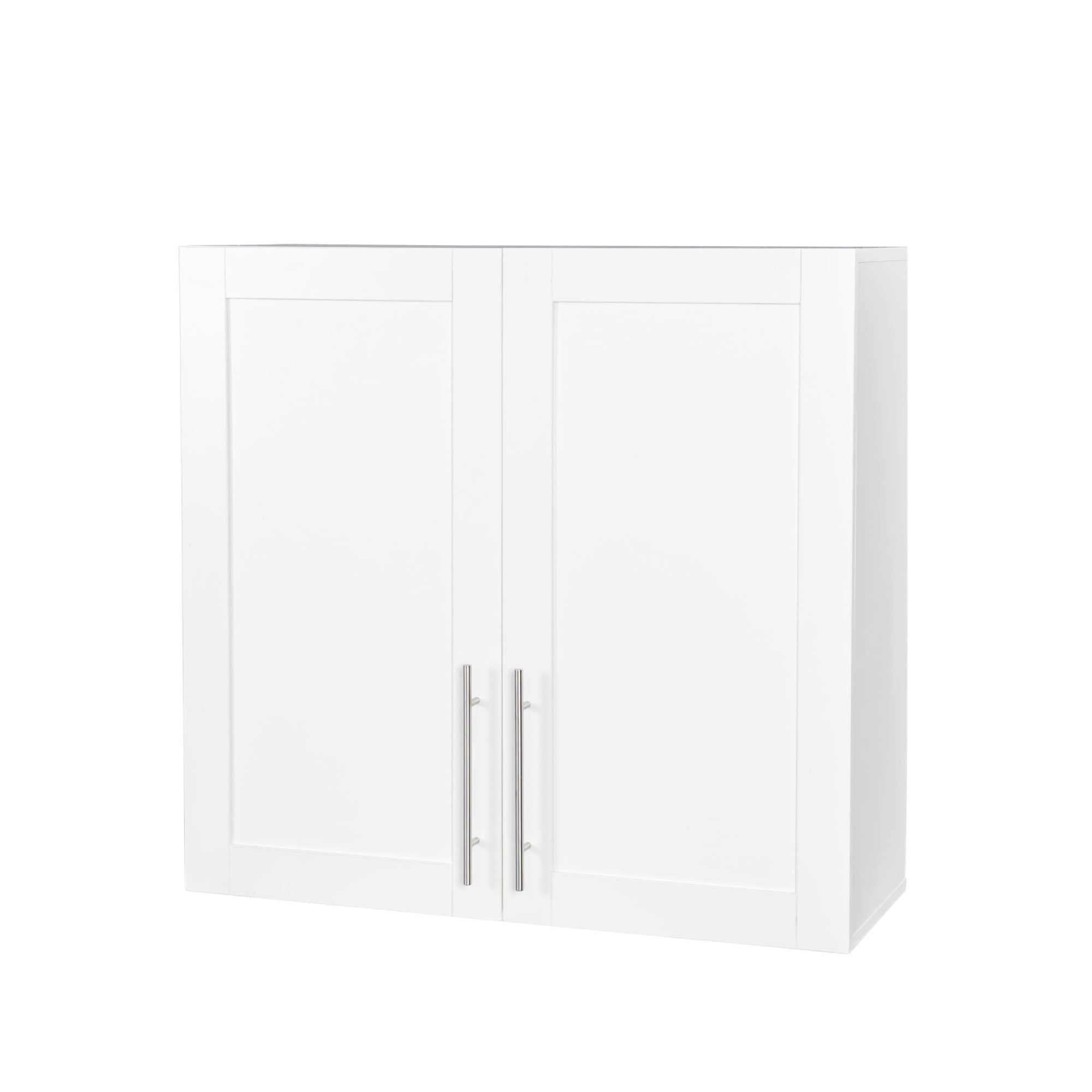 Stackable Wall Mounted Storage Cabinet, 11.81 'D x 31.50'W x 29.92 'H, White - Grand Goldman Shop