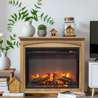 28 inch TV media entertainment center With electric fireplace - Grand Goldman Shop