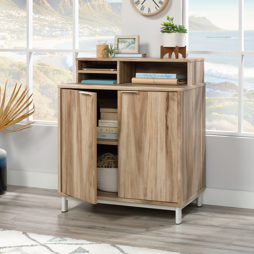 Organizer Hutch with Bookcase, Brown finish - Grand Goldman
