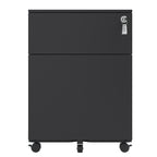 YOSEZON   2 Drawer Mobile File Cabinet with Lock Steel File Cabinet for Legal/Letter/A4/F4 Size, Fully Assembled except for W