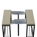 23.62'- 118'Modern Extendable Dining Table,Seats 2-10 People,,Space-Saving Wood Dining Table for Kitchen/Dining Room/Living Room,Perfect for Family Gatherings/Parties(Ancient White) - Grand Goldman Shop