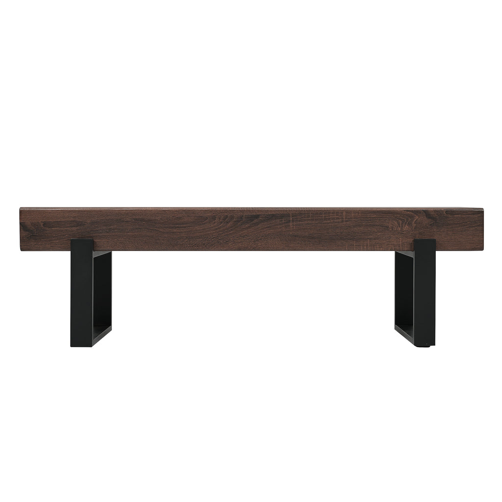 59' Dining Bench, Farmhouse Indoor Kitchen Table Benches, Bed Bench, Industrial Shoe Bench, Entryway Benches - Grand Goldman Shop