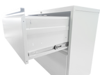 5 Drawer Metal Lateral File Cabinet , White Filing Cabinet with Lock, Lockable File Cabinet for Home Office, Locking Metal Fi