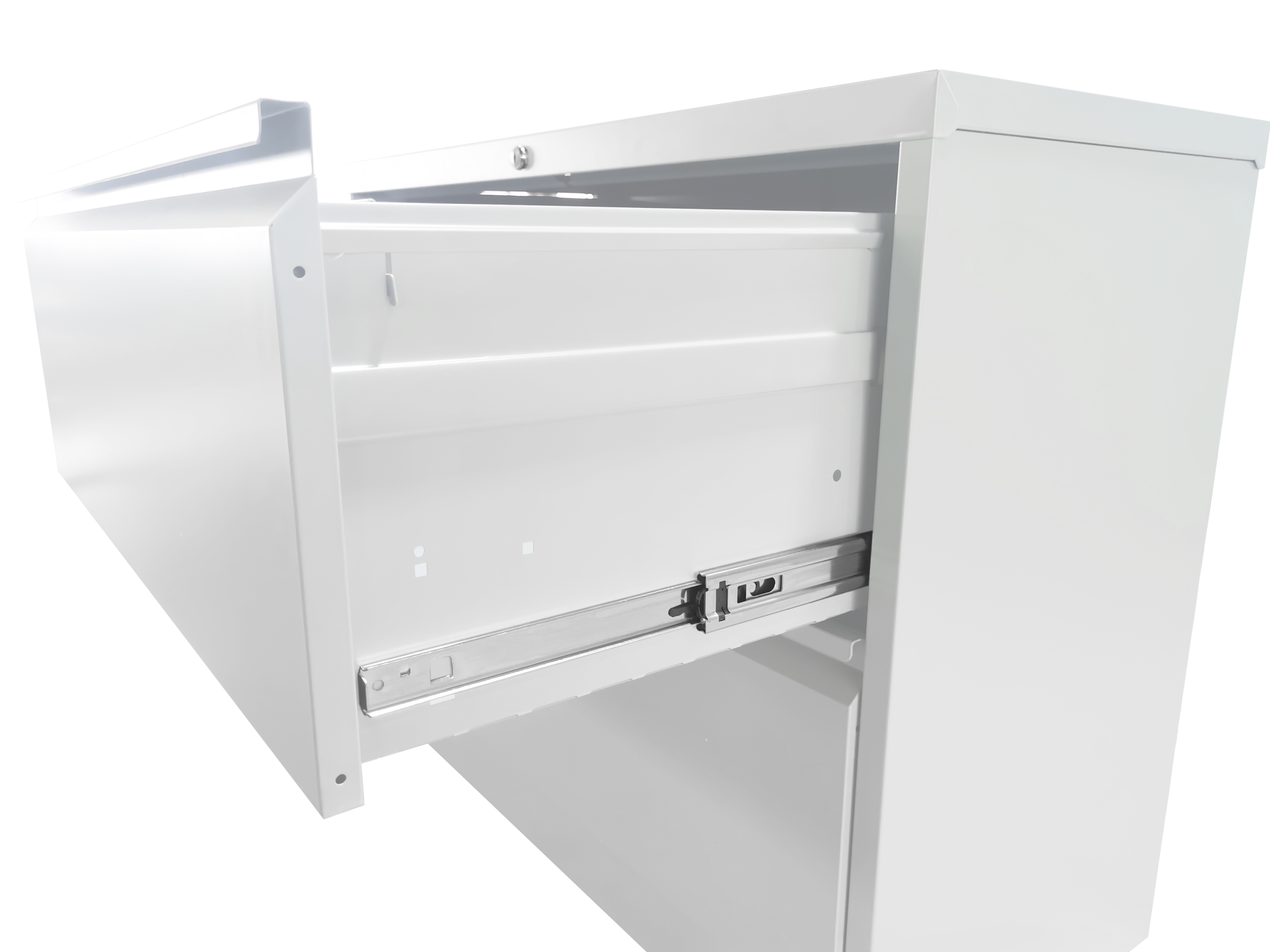 5 Drawer Metal Lateral File Cabinet , White Filing Cabinet with Lock, Lockable File Cabinet for Home Office, Locking Metal Fi