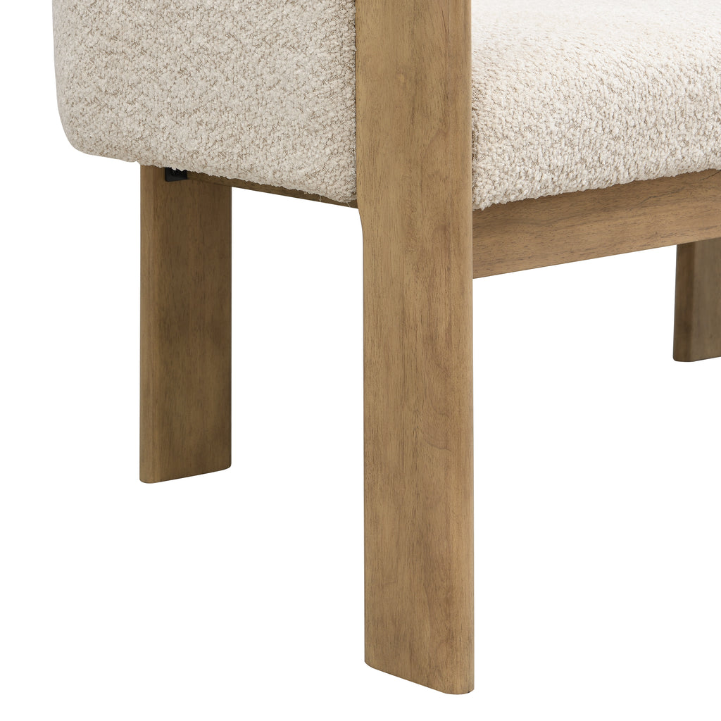 48.5' Upholstered Solid Loveseat (Natural Ash+Almond) - Grand Goldman Shop