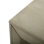 Acacia Wood Dining Bench, Grey+Taupe - Grand Goldman Shop