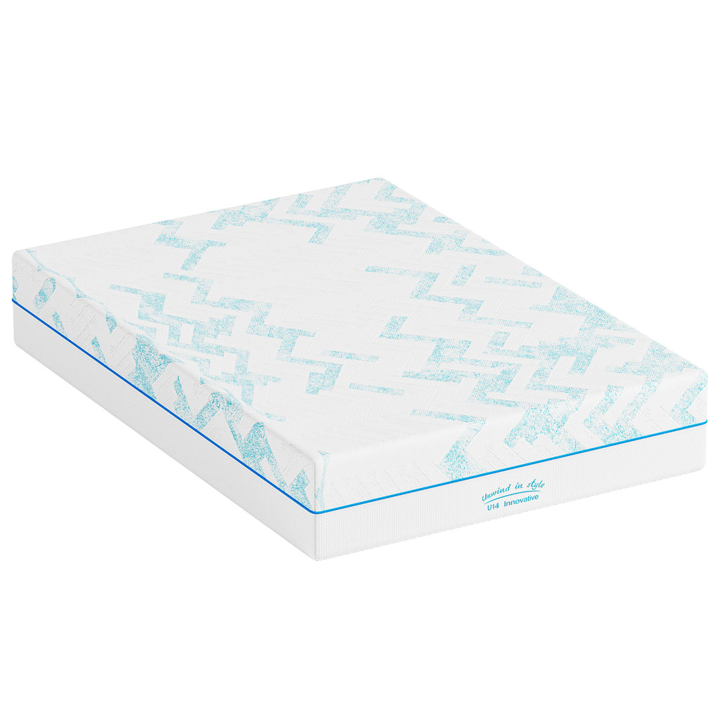 10-inch RV Latex Memory Foam Mattress, short queen size, large format, free of glass fibers, medium hardness texture, breathable memory foam. - Grand Goldman Shop