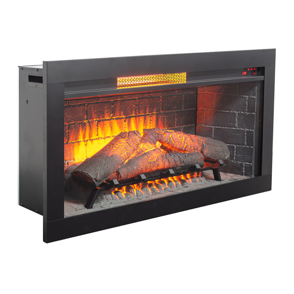 36 inch Infrared Electric Fireplace with Removable Trim kit Insert, Touch Panel Home Decor Heater - Grand Goldman Shop