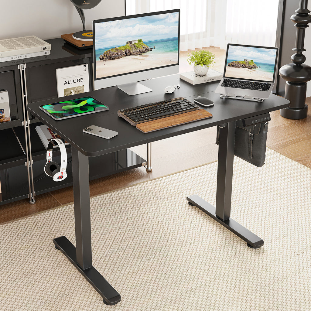 STARY Electric Standing Desk Adjustable Height Sit Stand Home Office Desk with Splice Board - Grand Goldman