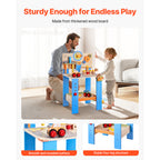 Wooden Tool Bench for Kids 3 Years+ Toy Workbench Pretend Play Toy Kits | Premium Home Decor - Grand Goldman