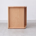 Pure Solid Wood Bedside Cabinet Modern Simple Nightstands European Beech Bedside Cabinet Nordic Bedroom Solid Beech Storage Cabinet 0.4m - Grand Goldman Shop