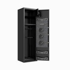 57' High Large Capacity Mechanical Gun Safe for Rifles & Handguns, Digital Password Lock, Built-In Independent Lock Box, Adju