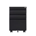 3-Drawer Mobile File Cabinet with Lock, 5 Wheels (2 Brakes + Anti-Tip),Cold Rolled Steel Fully Assembled Metal Filing Cabinet