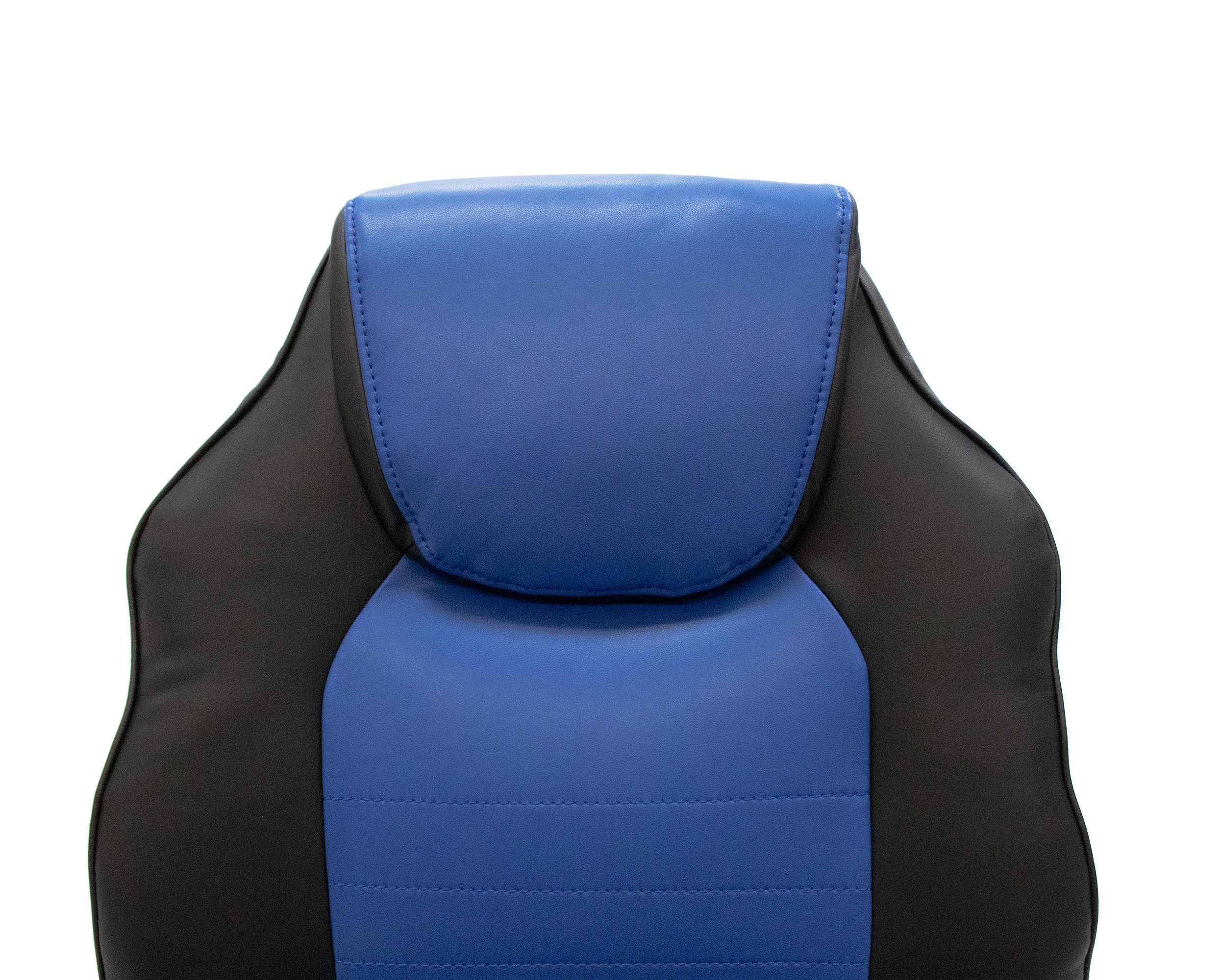 Office Chair Adjustable Height Office Chair Blue and Black Faux Leather | Premium Home Decor - Grand Goldman