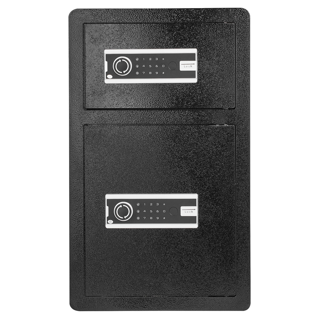 Double Door 4.5 cu.ft Safe Box with Key Lock Password Fireproof Bag Black,organize cash, passports, jewelry, gold, watches an