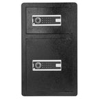 Double Door 4.5 cu.ft Safe Box with Key Lock Password Fireproof Bag Black,organize cash, passports, jewelry, gold, watches an