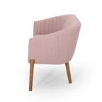 Mid Century Modern Loveseat with Channel Stitched Backrest - Grand Goldman Shop