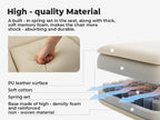 Office Chair Ergonomic 200 kg PU Leather Computer Chair with Lumbar Support and High Backrest, Ergonomic Desk Chair with Lift