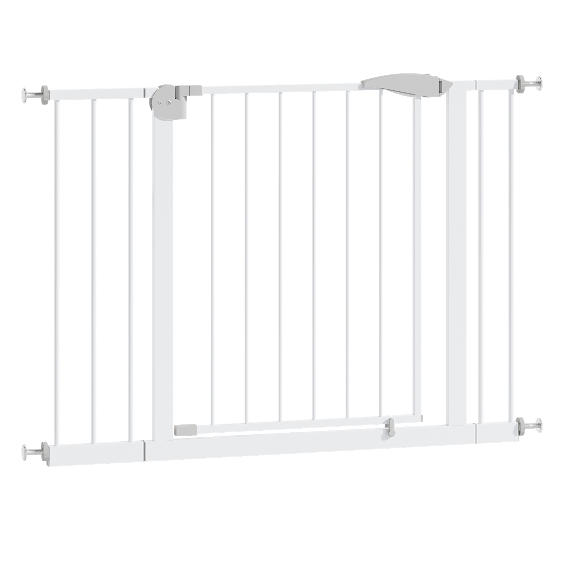 2 Pack 29.5-44.1' Wide Baby Gate for Stairs, Dog Gate Indoor for Doorways, No Drilling Pressure Mounted Pet Gates for Kids, E