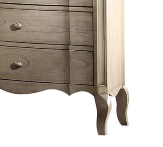 Chelmsford Antique Taupe Finish Nightstand - Grand Goldman Shop