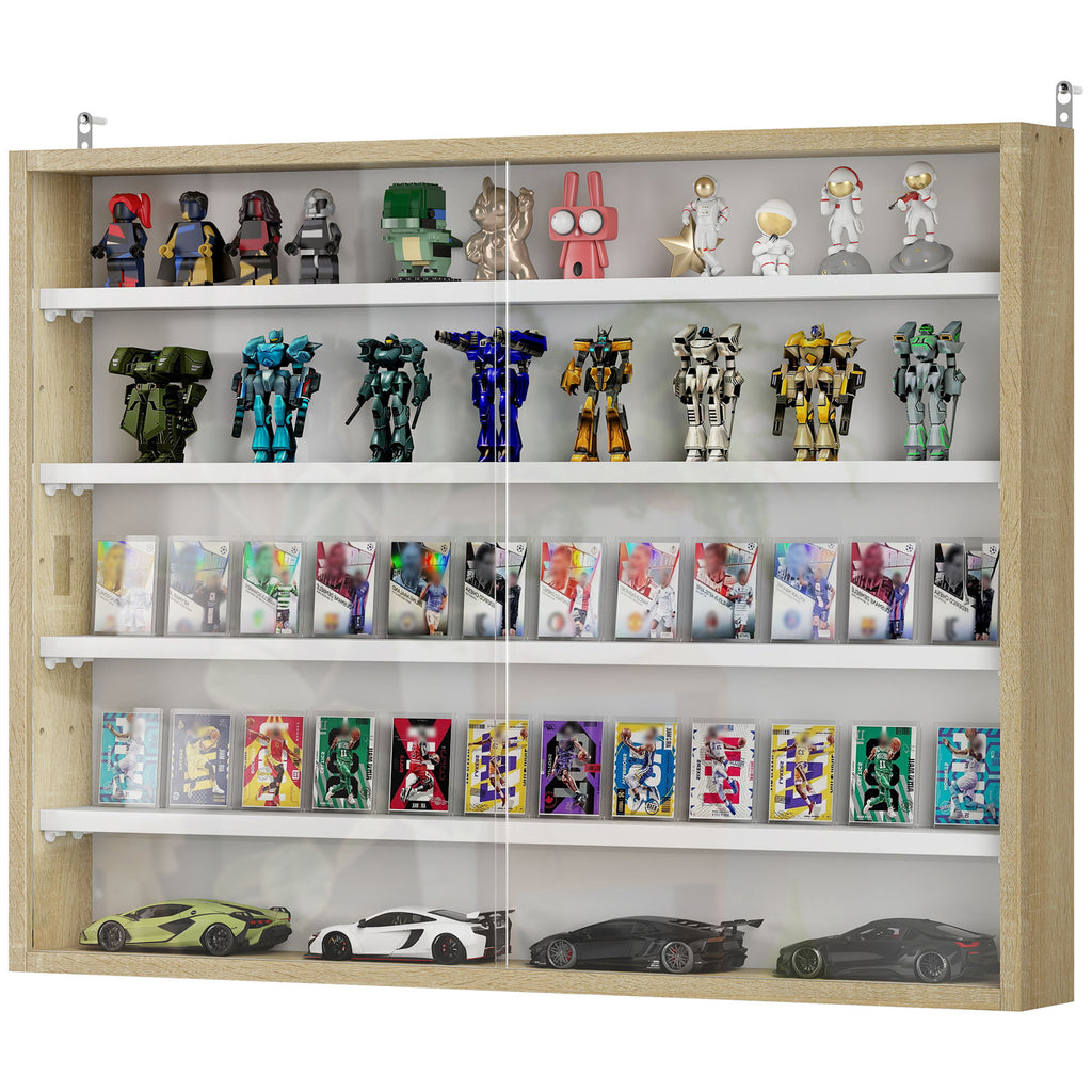 5-Tier Wall-Mounted Display Case Display Cabinet - Grand Goldman Shop