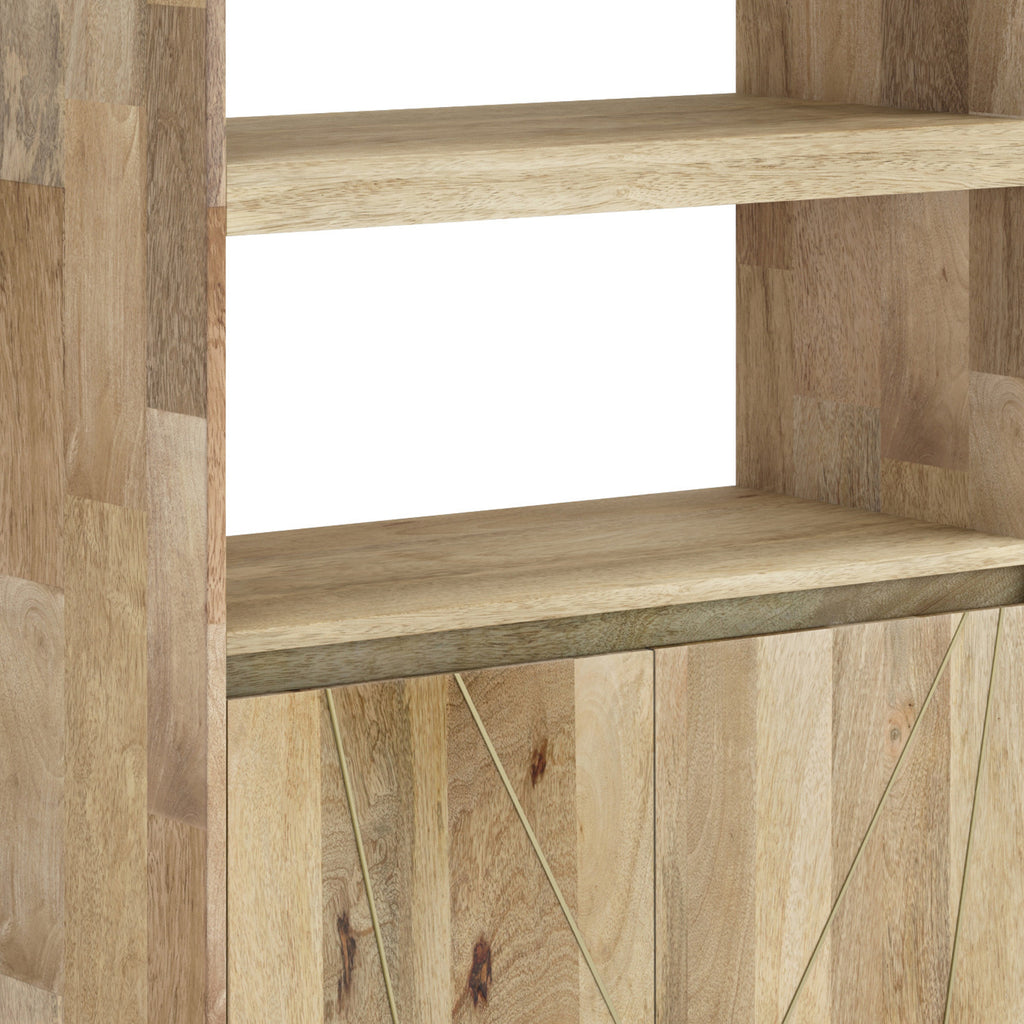 Jager - Bookshelf with Doors - Natural - Grand Goldman