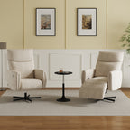 Power Swivel Recliner Chair, Electric Reclining with USB & Type-C Charging, 360° Swivel Velvet Upholstered Accent Chair, for 