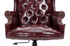 Executive Office Chair  Comfortable Desk Chair - Ergonomic Design - Thick Padded Seat and Backrest - PU Leather Desk Chair wi