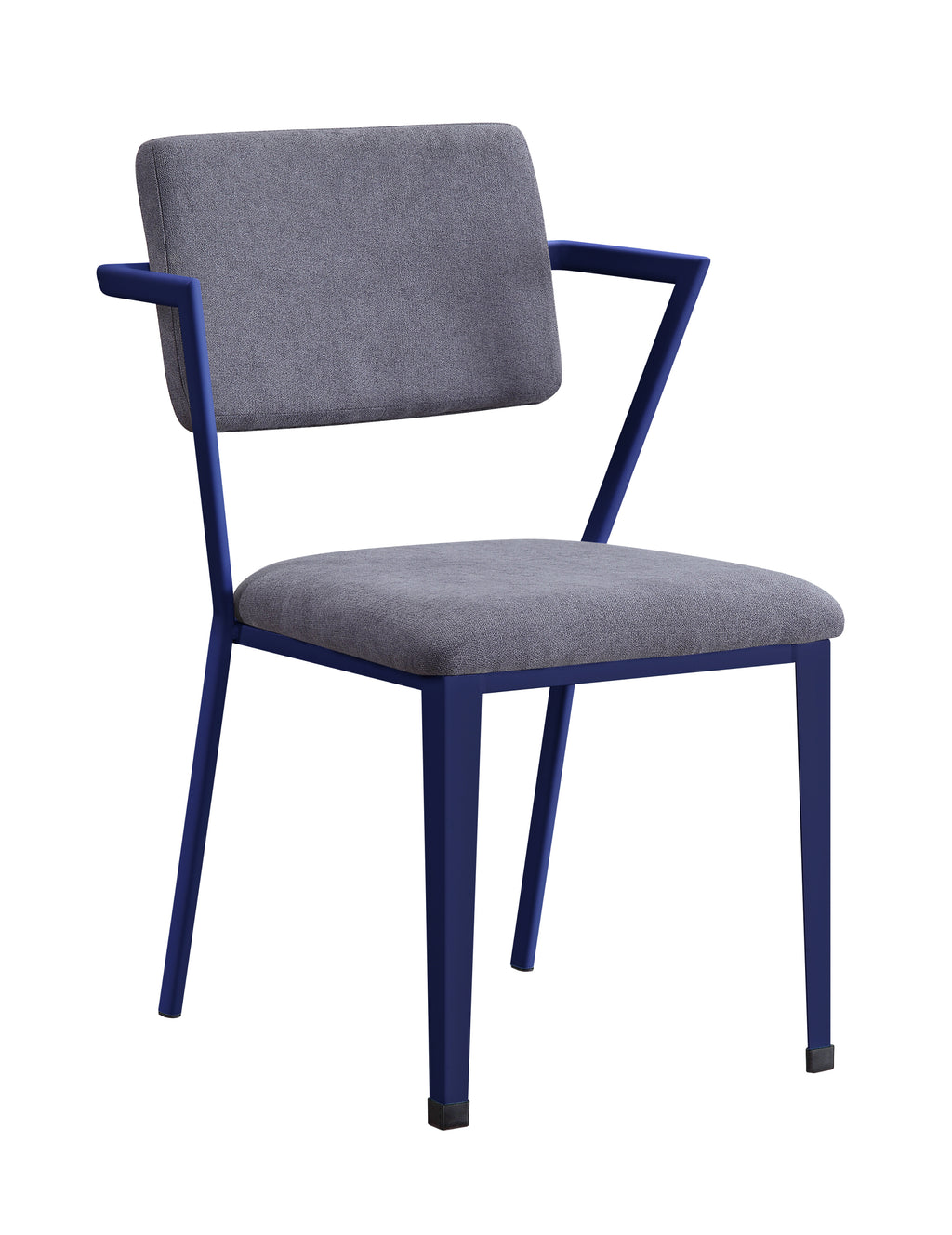 Cargo Gray Fabric & Blue Finish Office Chair - Grand Goldman