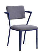 Cargo Gray Fabric & Blue Finish Office Chair - Grand Goldman