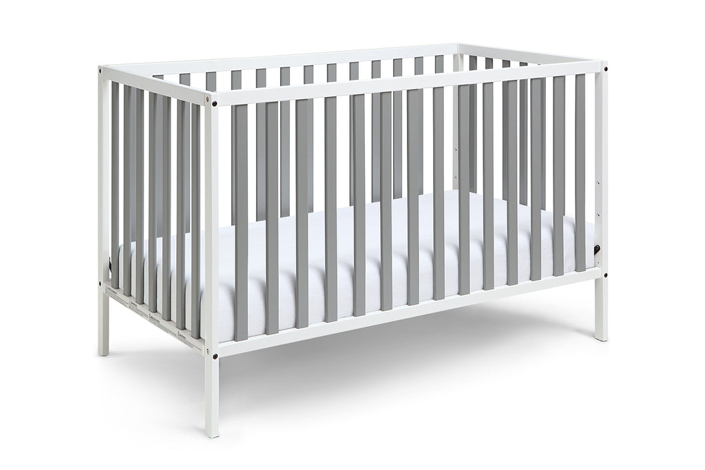 Deux Remi 3-in-1 Convertible Island Crib White/Gray | Premium Home Decor - Grand Goldman