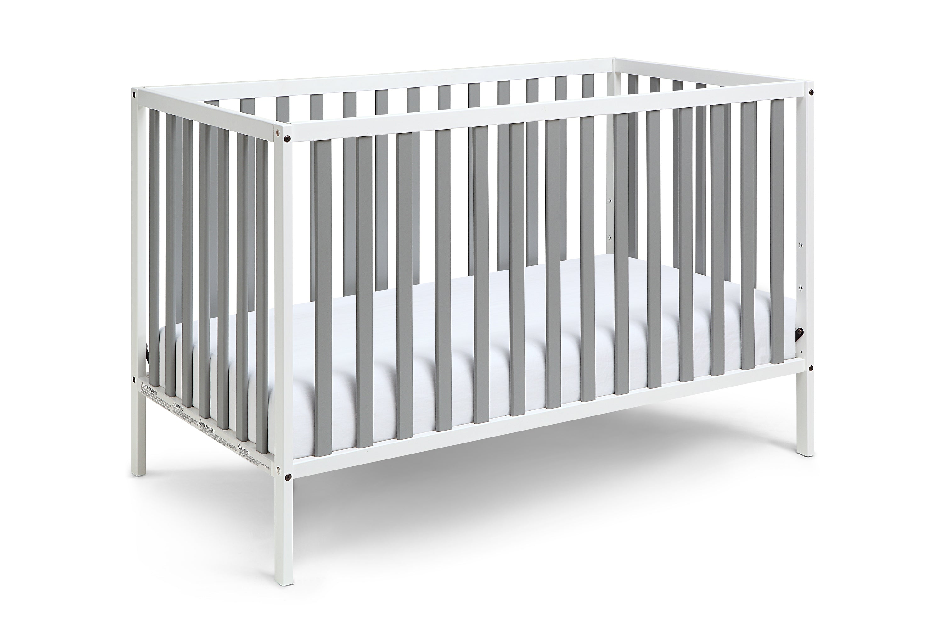Deux Remi 3-in-1 Convertible Island Crib White/Gray | Premium Home Decor - Grand Goldman