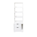 Night Stand with Bookshelf, Night Stand with 2 Storage Drawers for Bedroom - Grand Goldman Shop