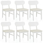 Farmhouse Dining Chairs Set of 2, Modern Faux Leather Upholstered Kitchen&Dining Room Chairs, Side Seating for Kitchen, Dinin