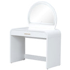 39' Makeup Vanity Table with Mirror Touch Screen Lighted Mirror, Dressing Table with Drawer for Bedroom, White - Grand Goldman Shop