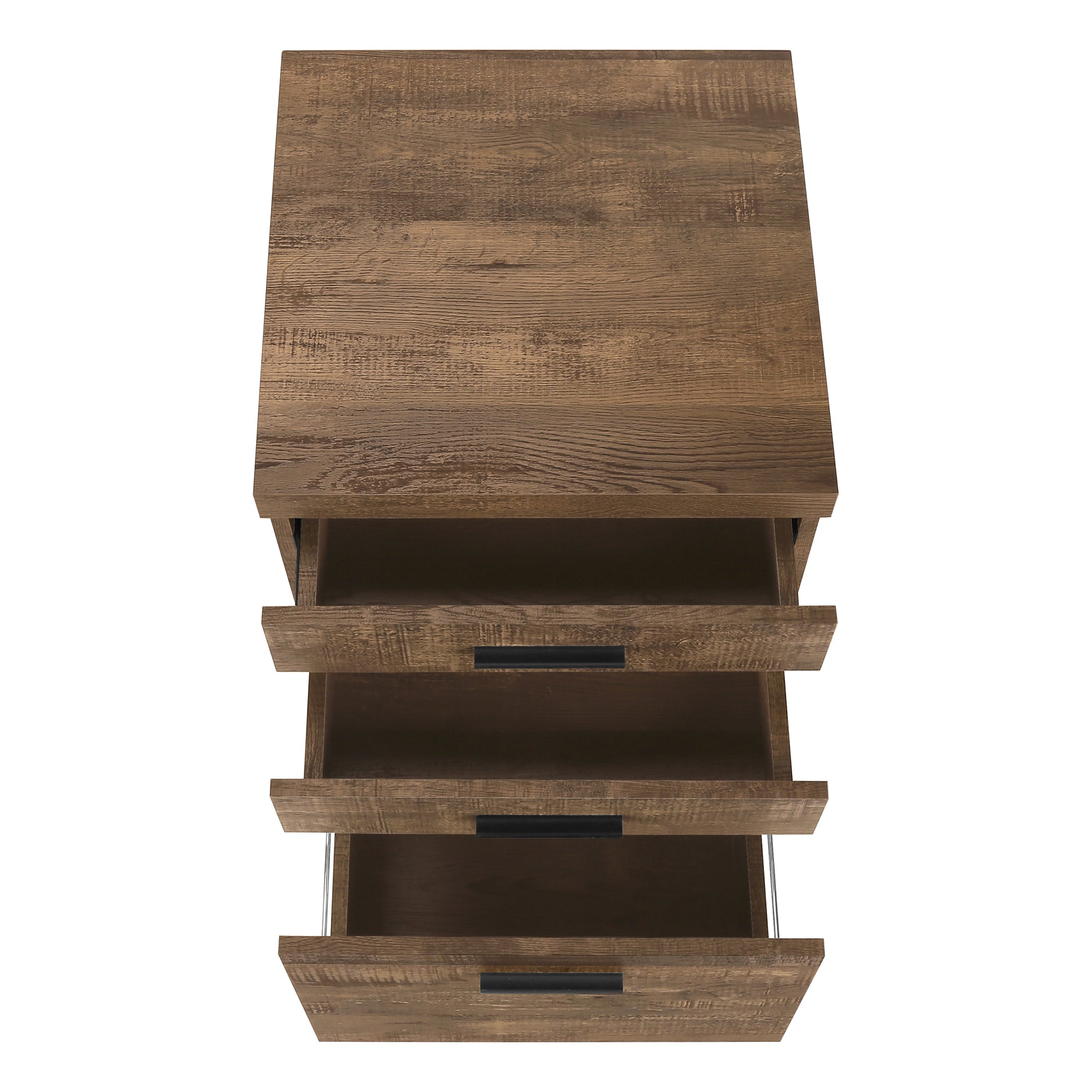 File Cabinet, Rolling Mobile, Storage Drawers, Printer Stand, Office, Work, Brown Laminate, Contemporary, Modern | Premium Ho