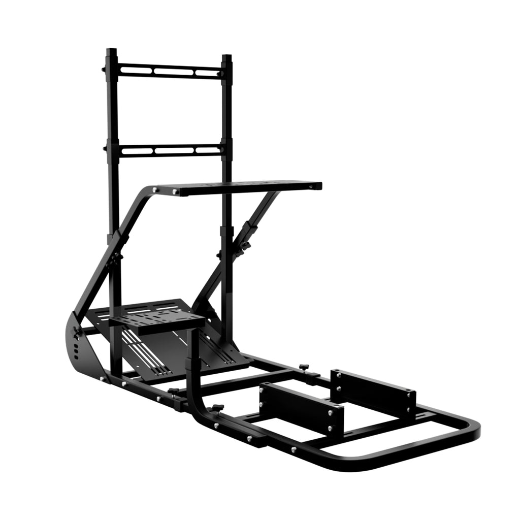 Enhanced and stable racing wheel cockpit, compatible with Fanatec, PXN, Thrustmaster, and Logitech adjustable driving simulat