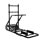 Enhanced and stable racing wheel cockpit, compatible with Fanatec, PXN, Thrustmaster, and Logitech adjustable driving simulat
