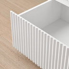 Modern White 6 Drawer Dresser, Wave Panel Drawer Fronts, Storage Cabinet, Versatile Chest of Drawers for Bedroom, Living Room - Sleek & Spacious Home Storage Solution - Grand Goldman Shop