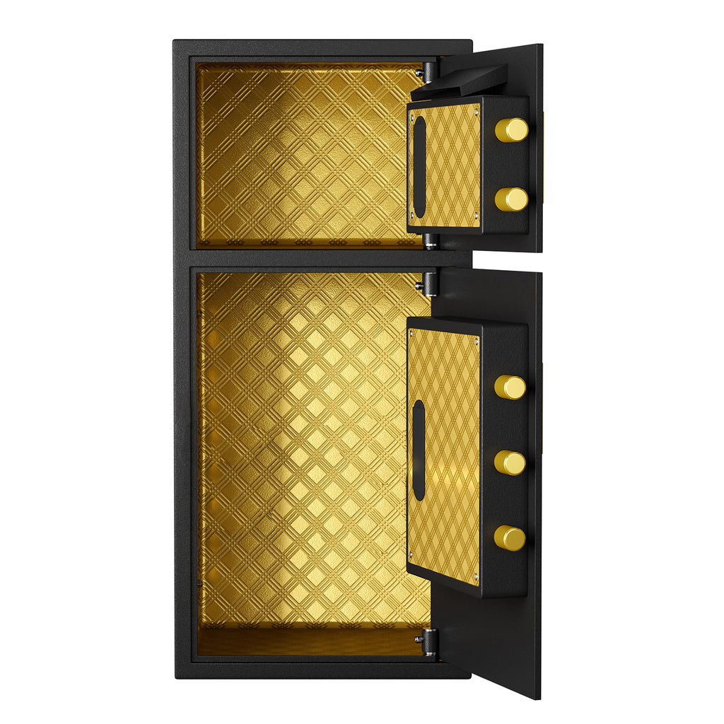 Large Double-door Coin-operated Safe, Digital Security Safe with Fireproof and Waterproof Bag, 6.5 Cubic Feet Safe Box with H