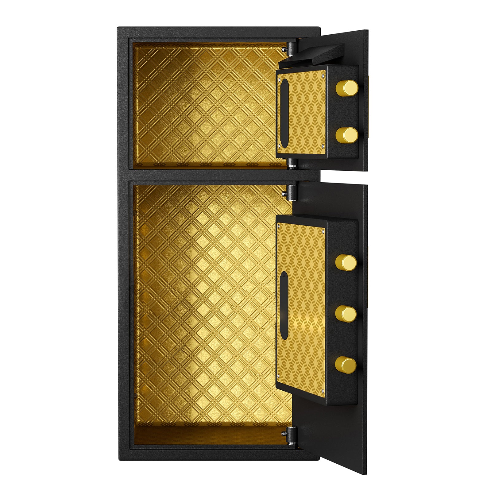Large Double-door Coin-operated Safe, Digital Security Safe with Fireproof and Waterproof Bag, 6.5 Cubic Feet Safe Box with H