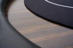 INO Design 96' Poker Table for Casino Texas Holdem Game with Premium Aura Speed Cloth Wooden Texture Racetrack Chips Tray Cup