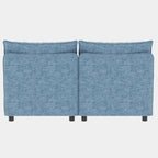 Armless Seat for Modular Sectional Sofa, Convertible Sofa Seat With Storage, Sleeper Sectional Sofa Set, Fabric Flexible Modular Combinations for Living Room(2PCS) - Grand Goldman Shop