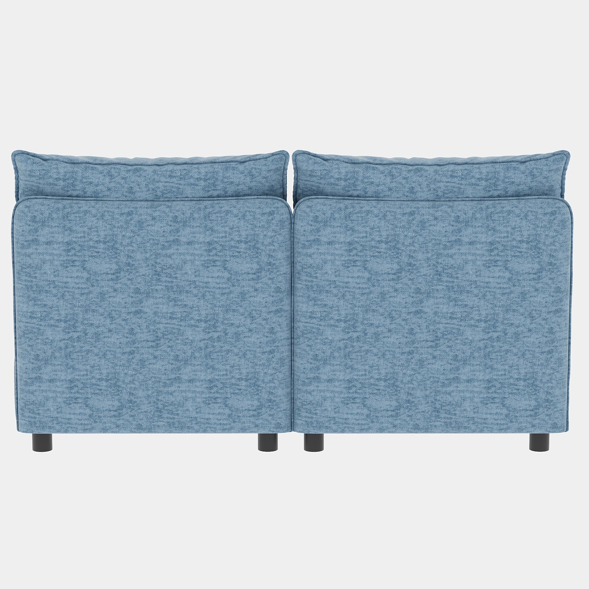 Armless Seat for Modular Sectional Sofa, Convertible Sofa Seat With Storage, Sleeper Sectional Sofa Set, Fabric Flexible Modular Combinations for Living Room(2PCS) - Grand Goldman Shop