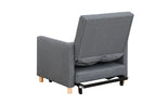 Convertible Sleeper Sofa Chair Bed, Adjustable Chair with Pillow, Multi-Functional Sleeper Chair with Soft Fabric for Living Room, Dorm, Apartment, Bedroom or Office - Grand Goldman Shop