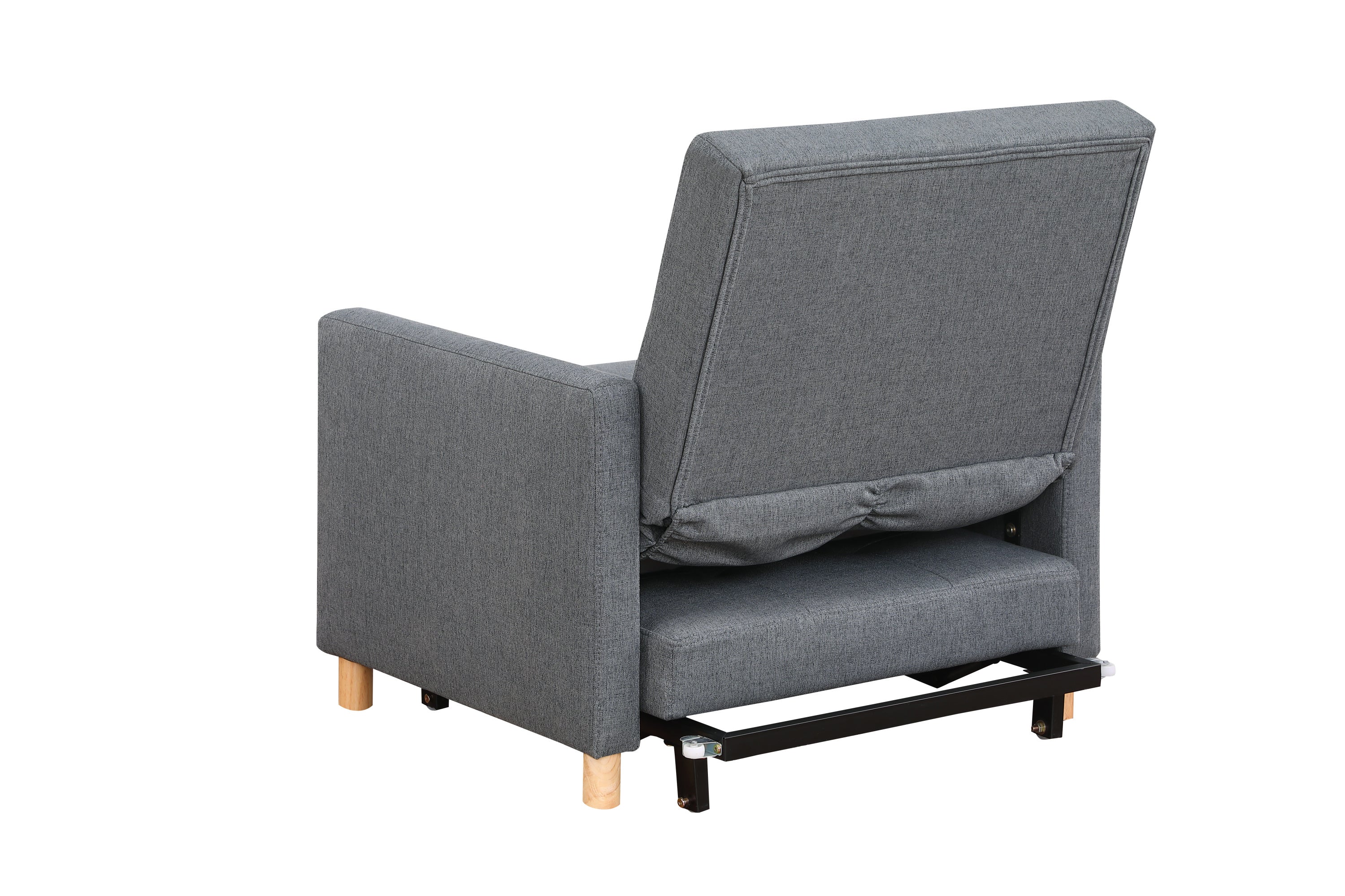 Convertible Sleeper Sofa Chair Bed, Adjustable Chair with Pillow, Multi-Functional Sleeper Chair with Soft Fabric for Living Room, Dorm, Apartment, Bedroom or Office - Grand Goldman Shop