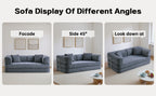 Floor Couch,Compressed Sofa,Convertible Floor Sofa Bed with Convertible Blanket Pillow,Enhanced frame stability,Comfy Couch Lounge Sleeper Bed,for Living Room Bedroom - Grand Goldman Shop