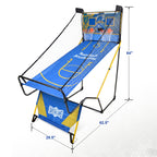 Dual Shot Foldable Basketball Arcade Game, LED Digital Scoreboard, 4 Balls & Pump, Indoor Family Entertainment Game | Premium